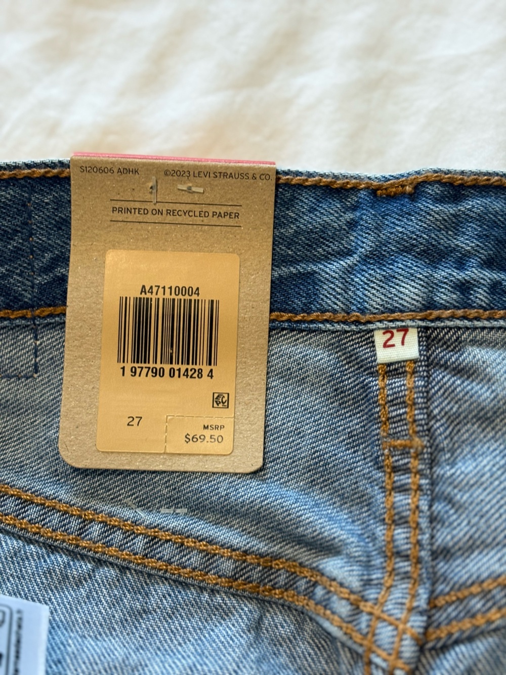 Levi's - Denim Midi Women's Jean Skirt - 27 - Picture 7 of 16
